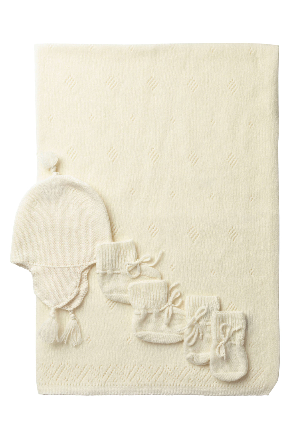 Johnstons of Elgin - Baby's White Cashmere Gift Set