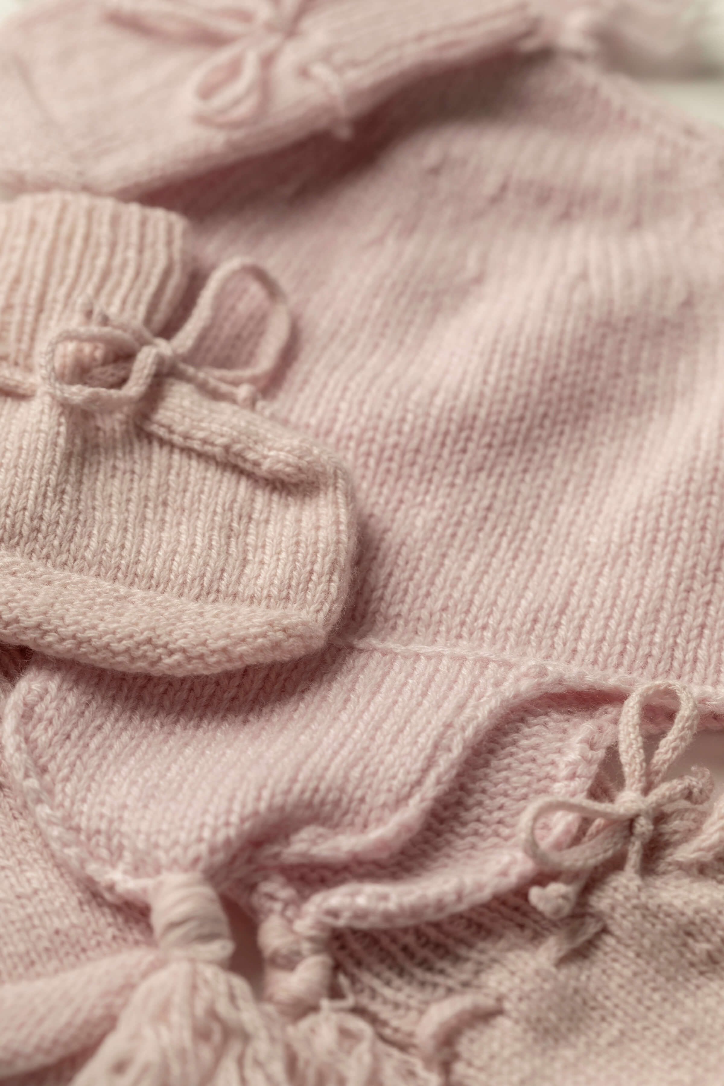 Johnstons of Elgin - Baby's Pink Cashmere Accessories Gift Set