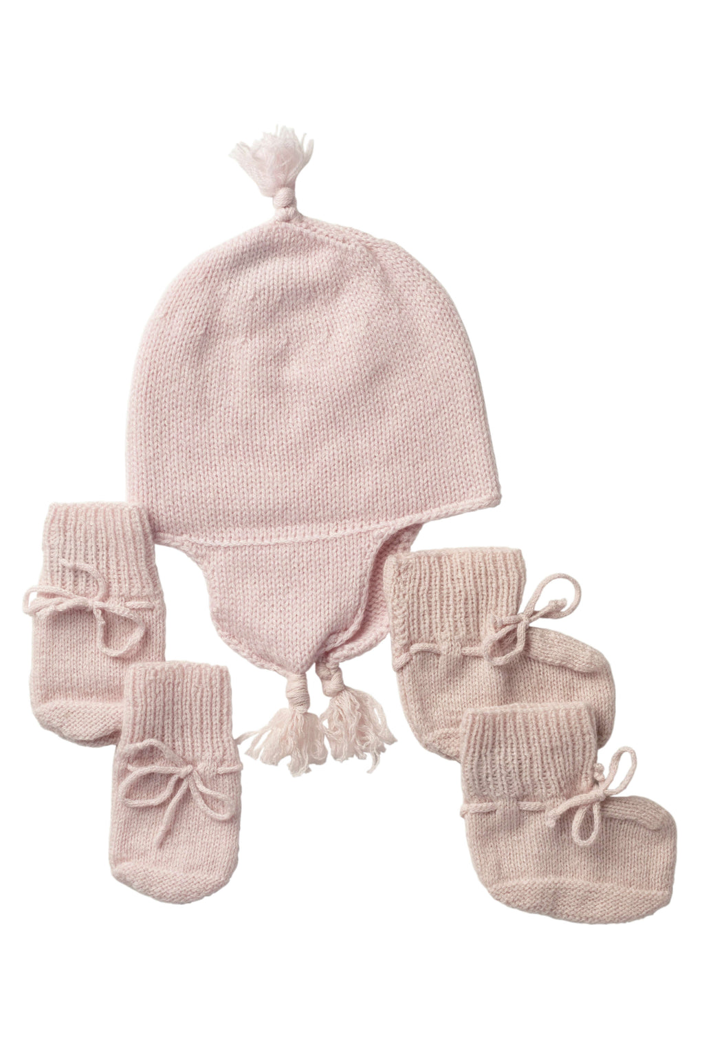 Johnstons of Elgin - Baby's Pink Cashmere Accessories Gift Set