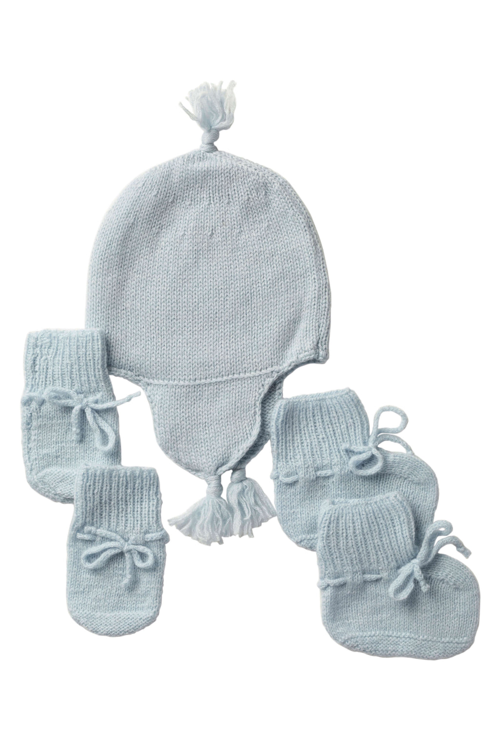 Johnstons of Elgin - Baby's Blue Cashmere Accessories Gift Set