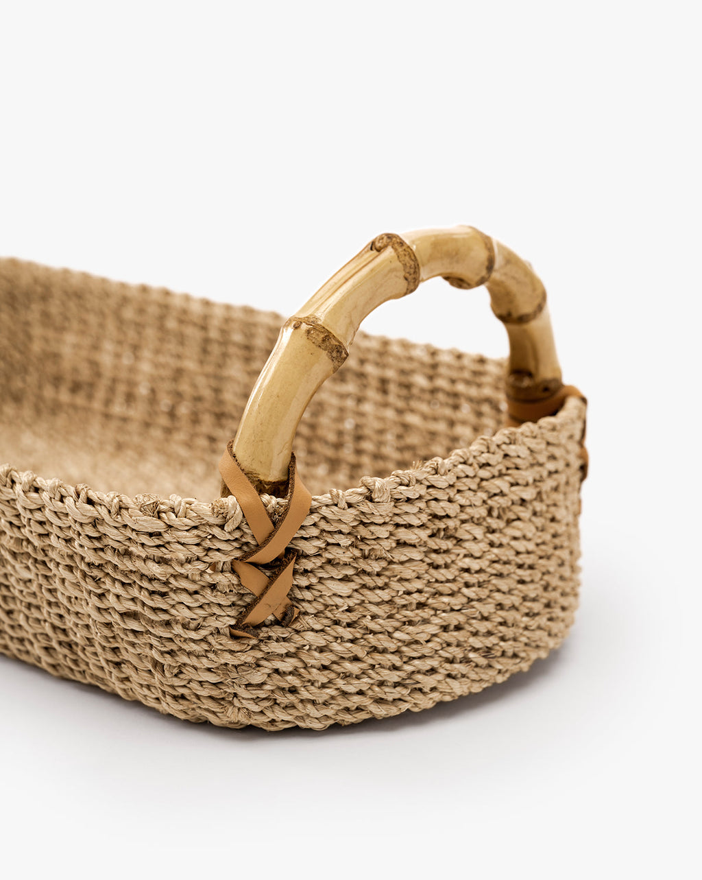McGee & Co - Abaca Tray with Bamboo Handles