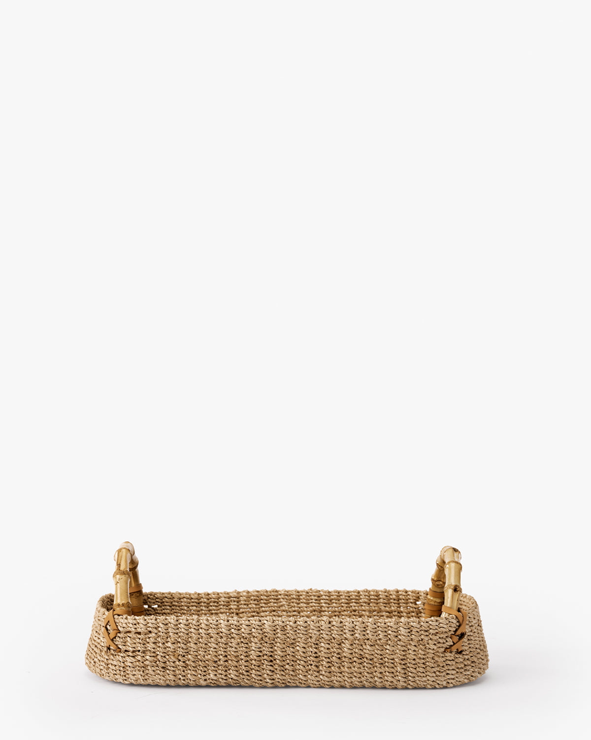 McGee & Co - Abaca Tray with Bamboo Handles