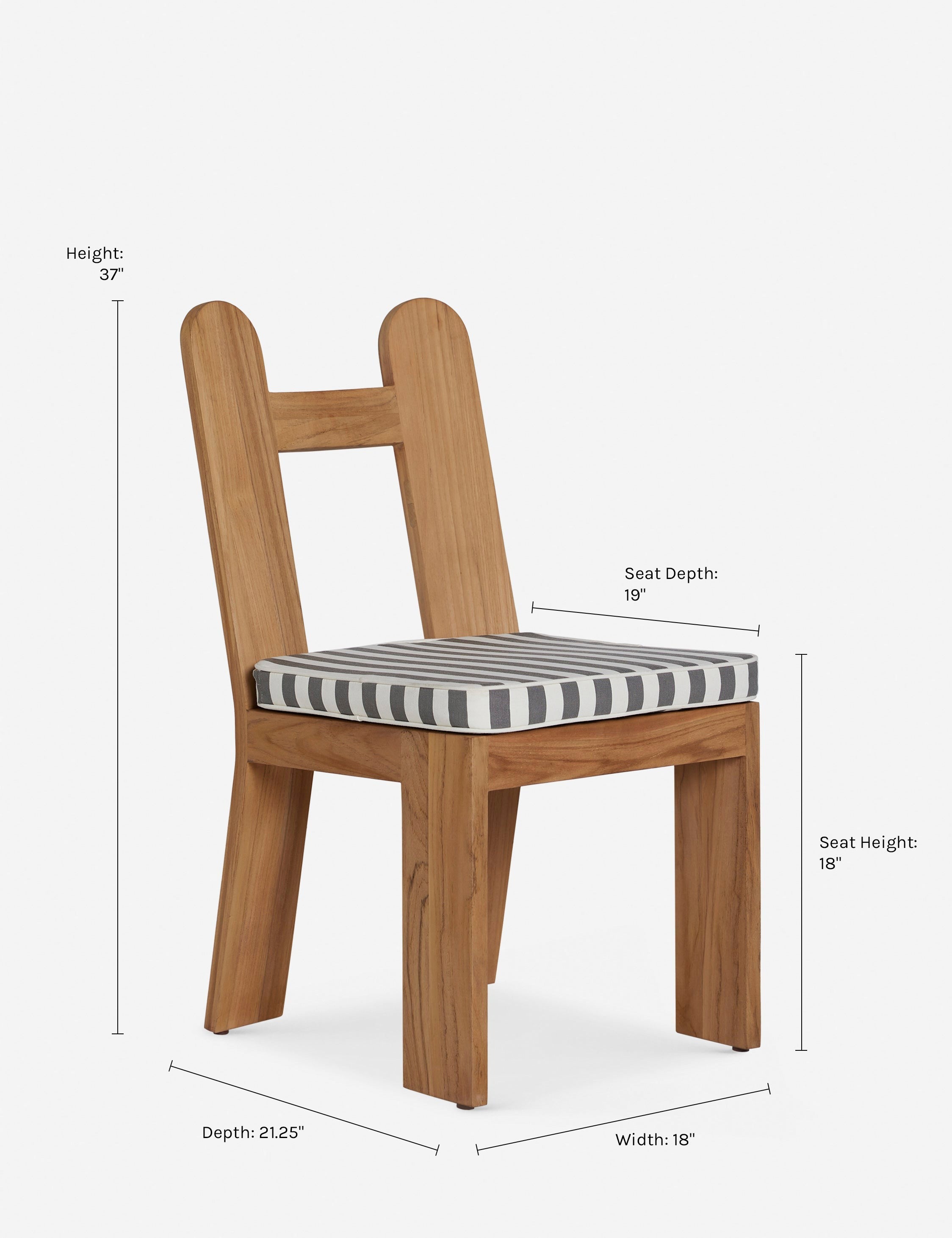 Lulu and Georgia - Abbot Outdoor Dining Chair by Sarah Sherman Samuel