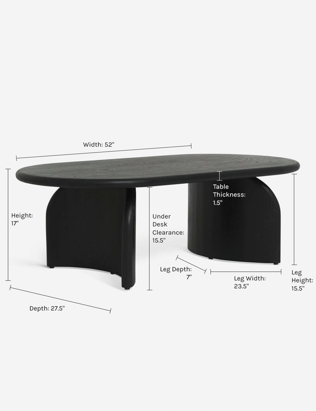 Lulu and Georgia - Ada Oval Coffee Table