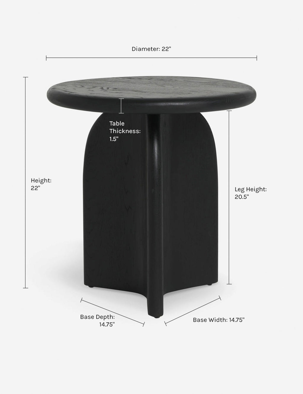 Lulu and Georgia - Ada Round Side Table