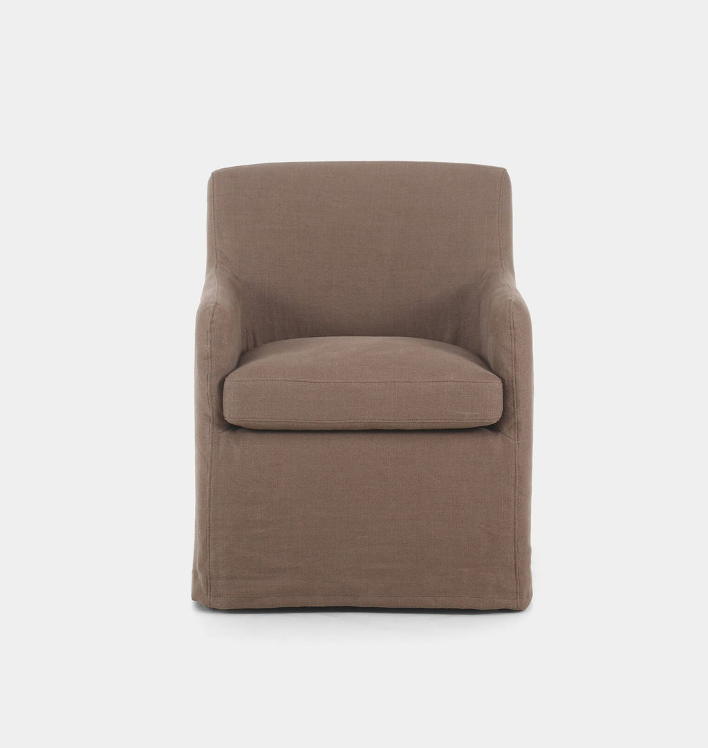 Amber Interiors - Adak Slipcovered Dining Chair