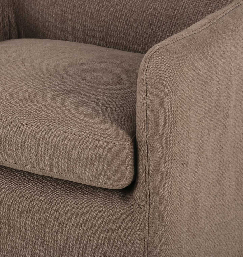 Amber Interiors - Adak Slipcovered Dining Chair