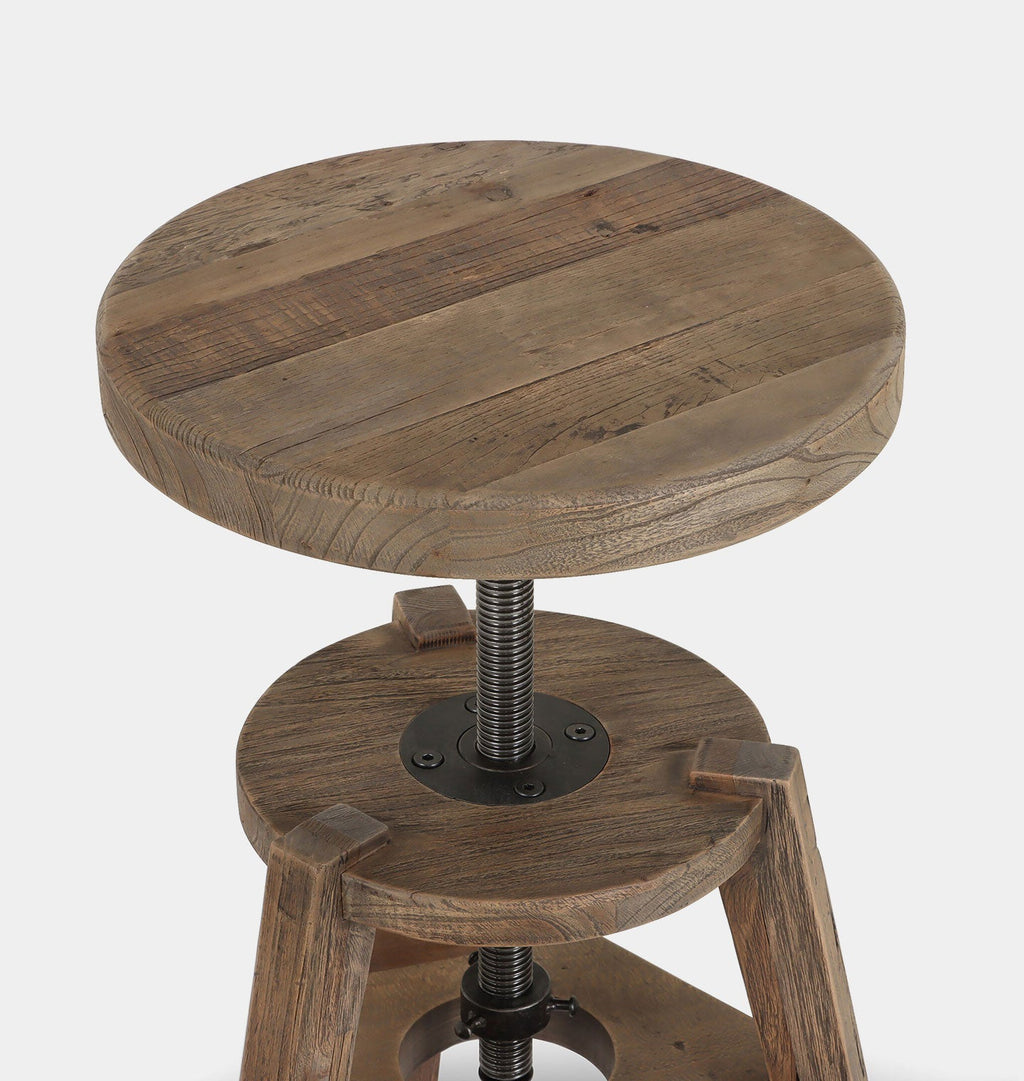 Amber Interiors - Addy Pedestal Accent Stool