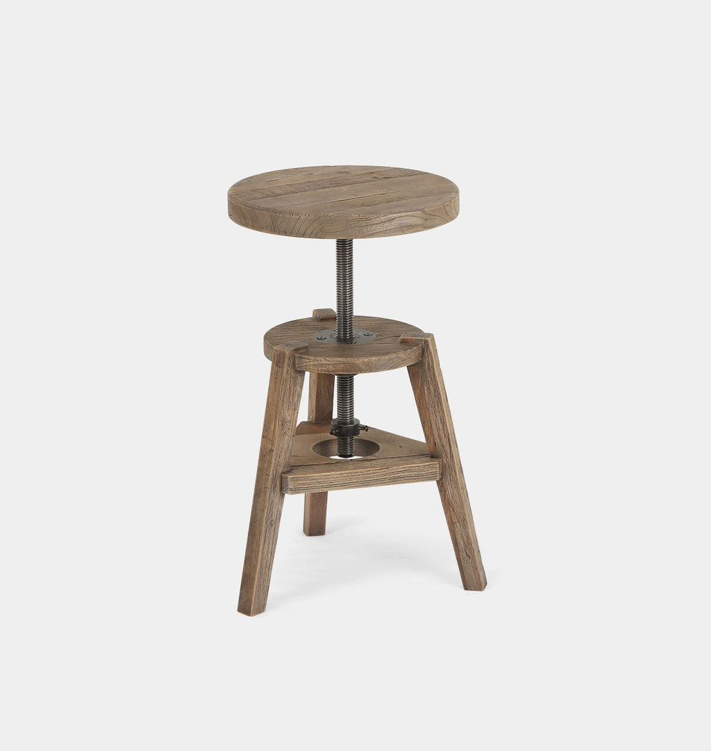 Amber Interiors - Addy Pedestal Accent Stool