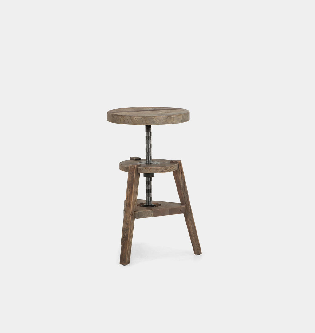 Amber Interiors - Addy Pedestal Accent Stool