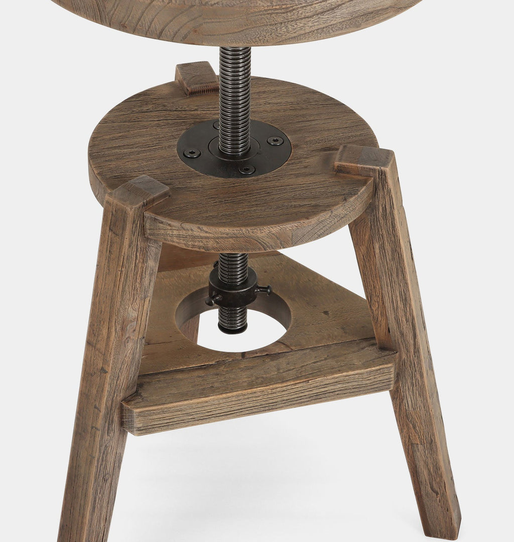 Amber Interiors - Addy Pedestal Accent Stool