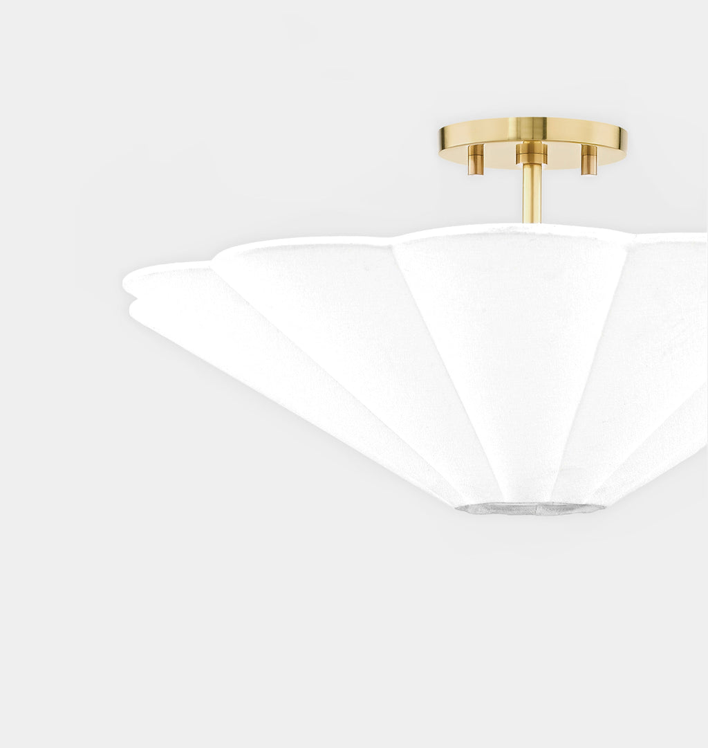 Amber Interiors - Alana Semi Flush Mount