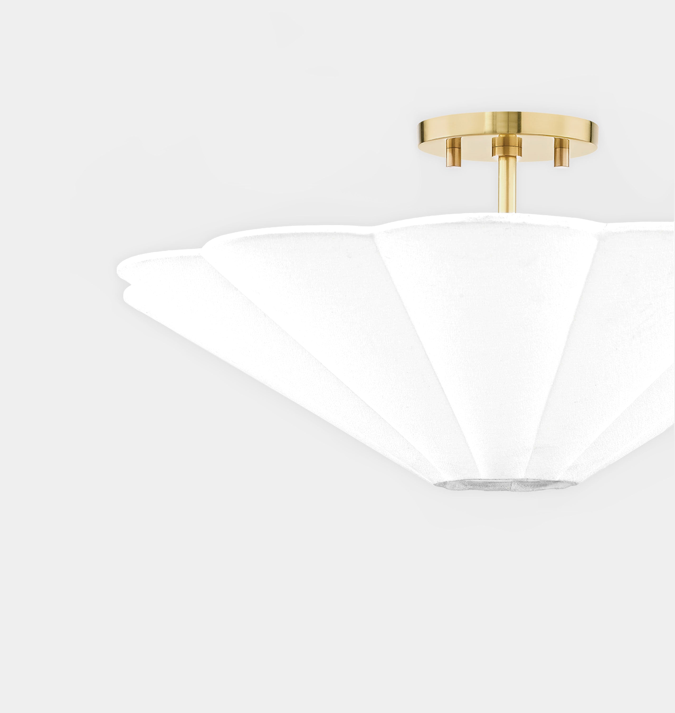 Amber Interiors - Alana Semi Flush Mount