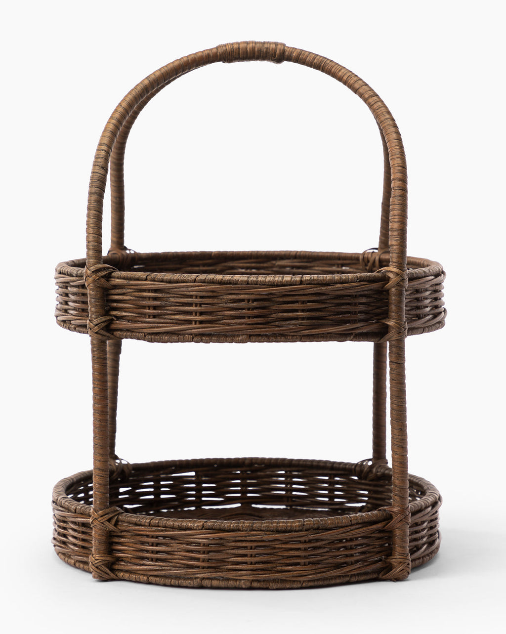 McGee & Co - Aneesa Two - Tiered Wicker Tray