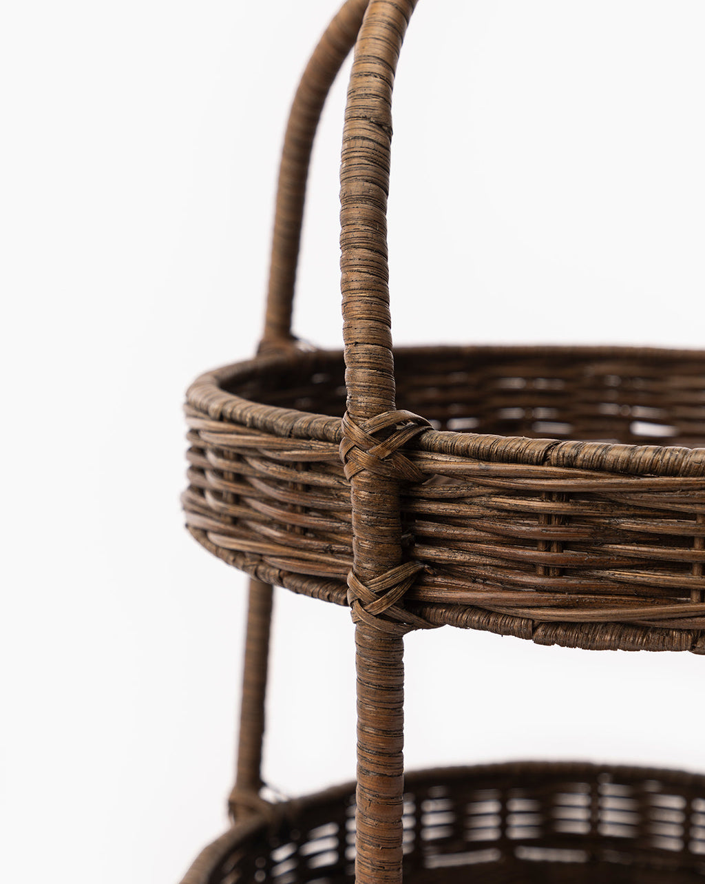 McGee & Co - Aneesa Two - Tiered Wicker Tray
