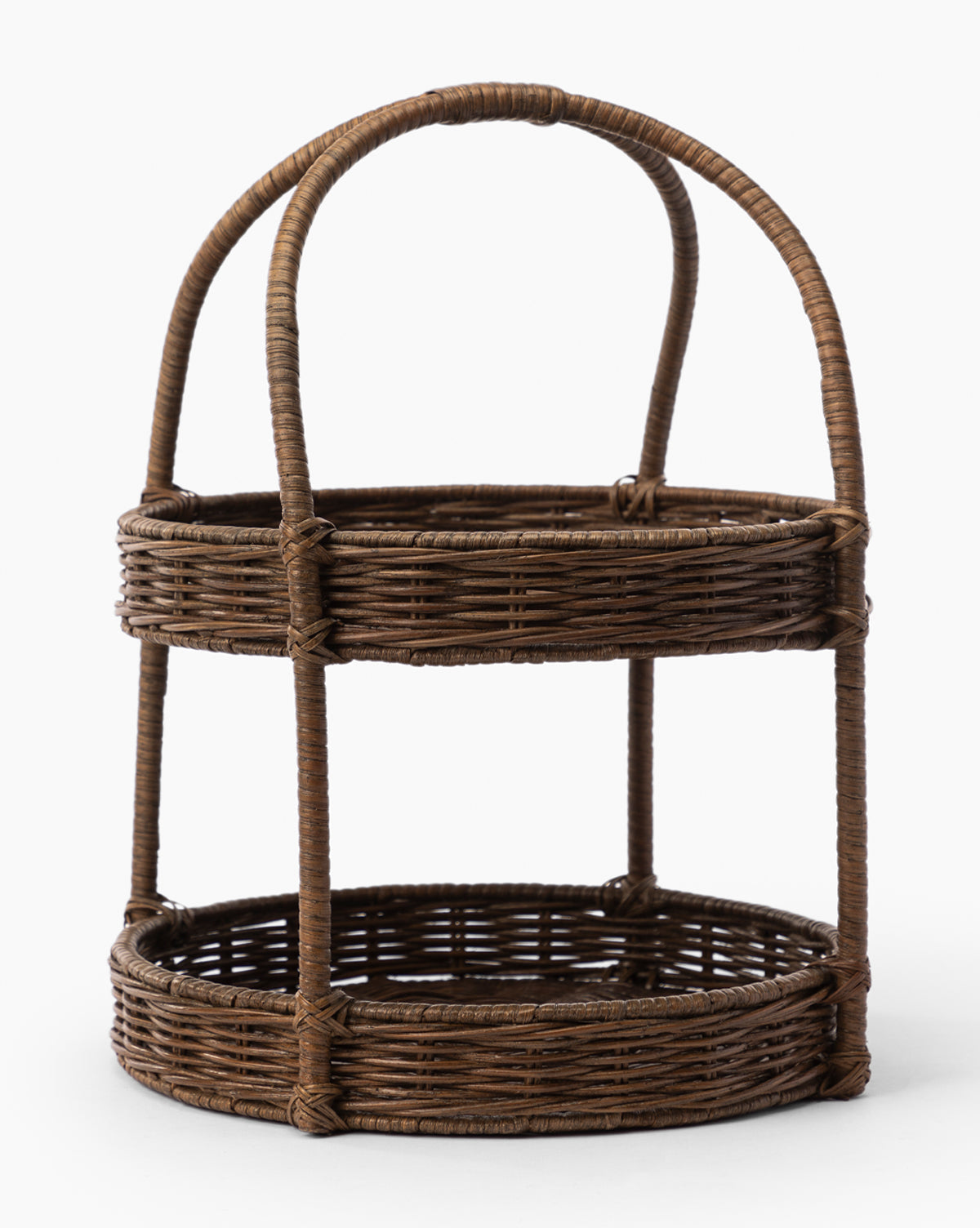 McGee & Co - Aneesa Two - Tiered Wicker Tray