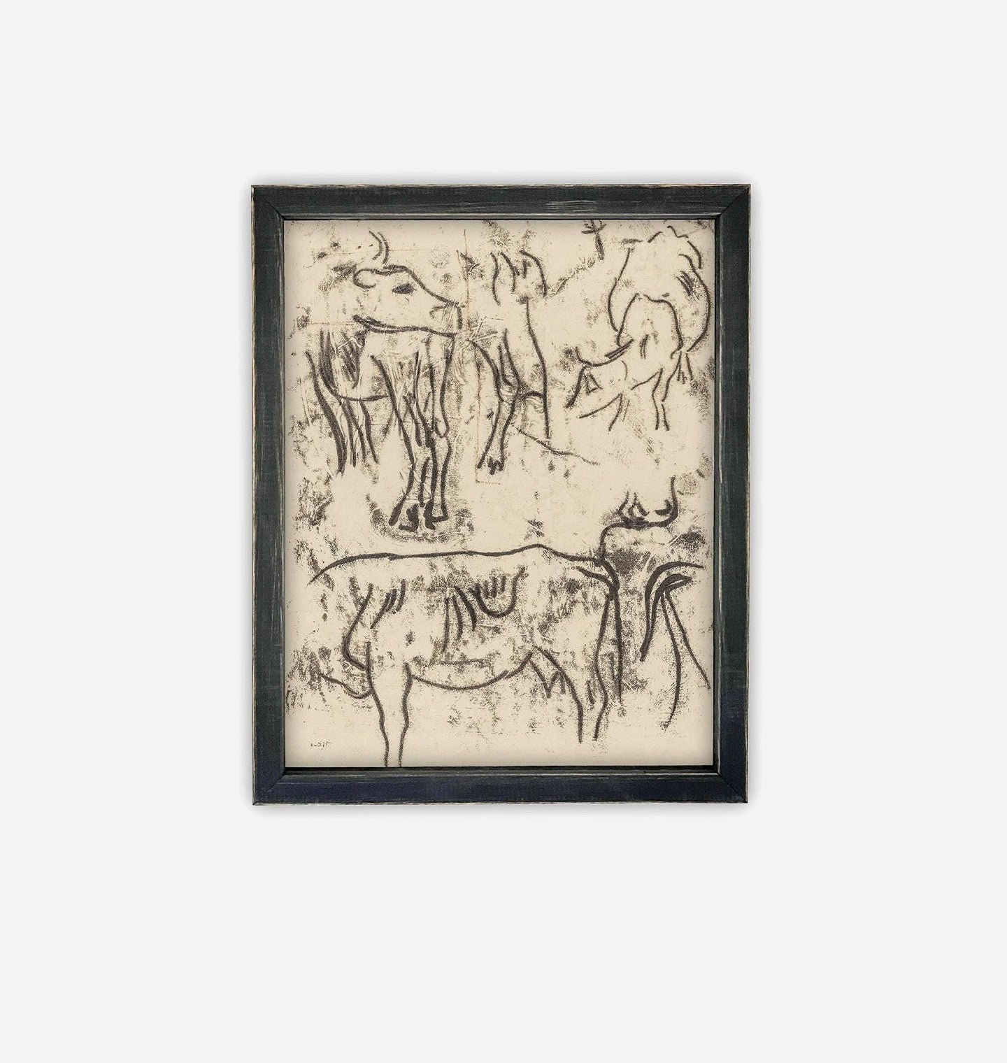 Amber Interiors - Animal Studies Framed Print 11" x 14" Black