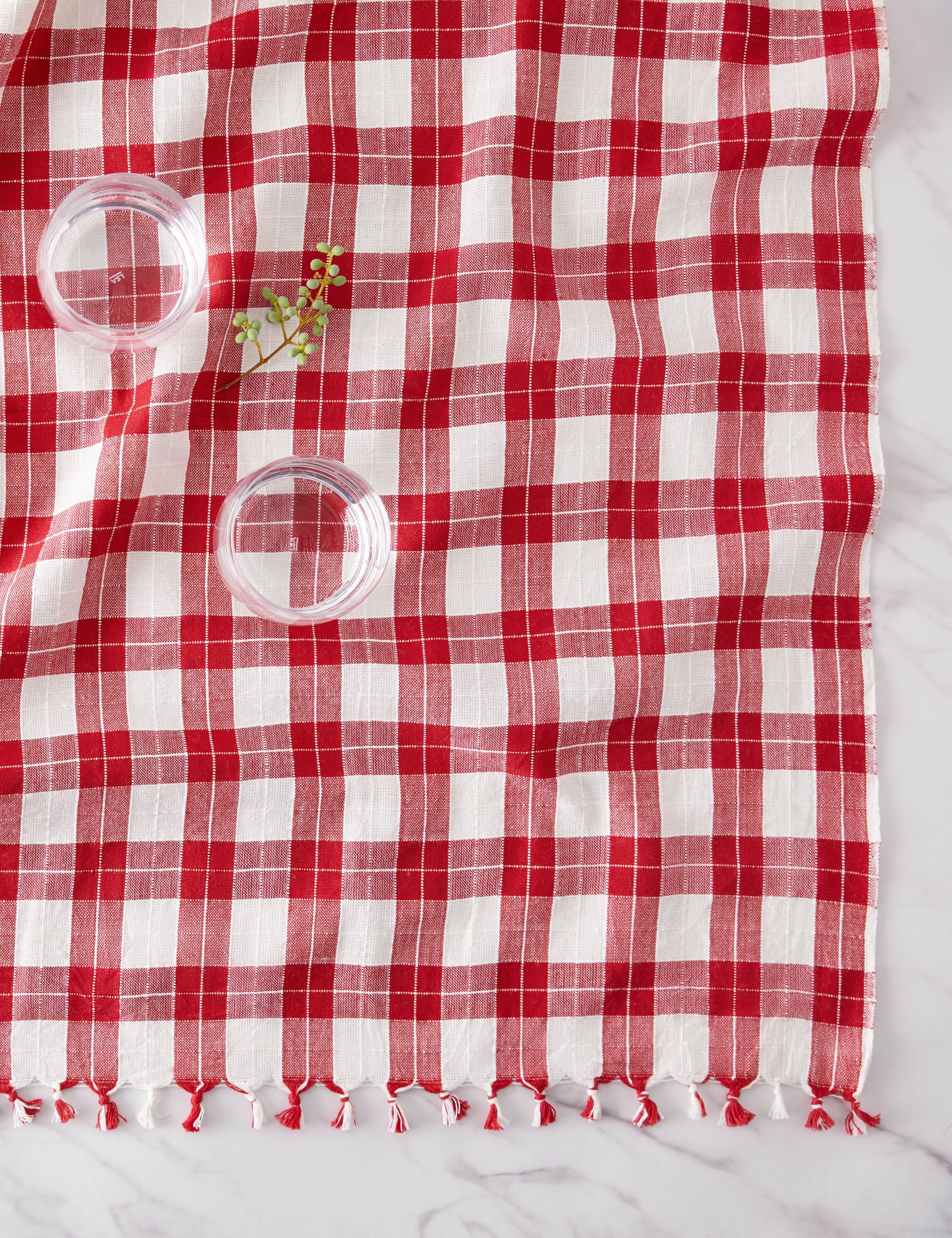 Lulu and Georgia - Annabelle Plaid tablecloth by Heather Taylor Home