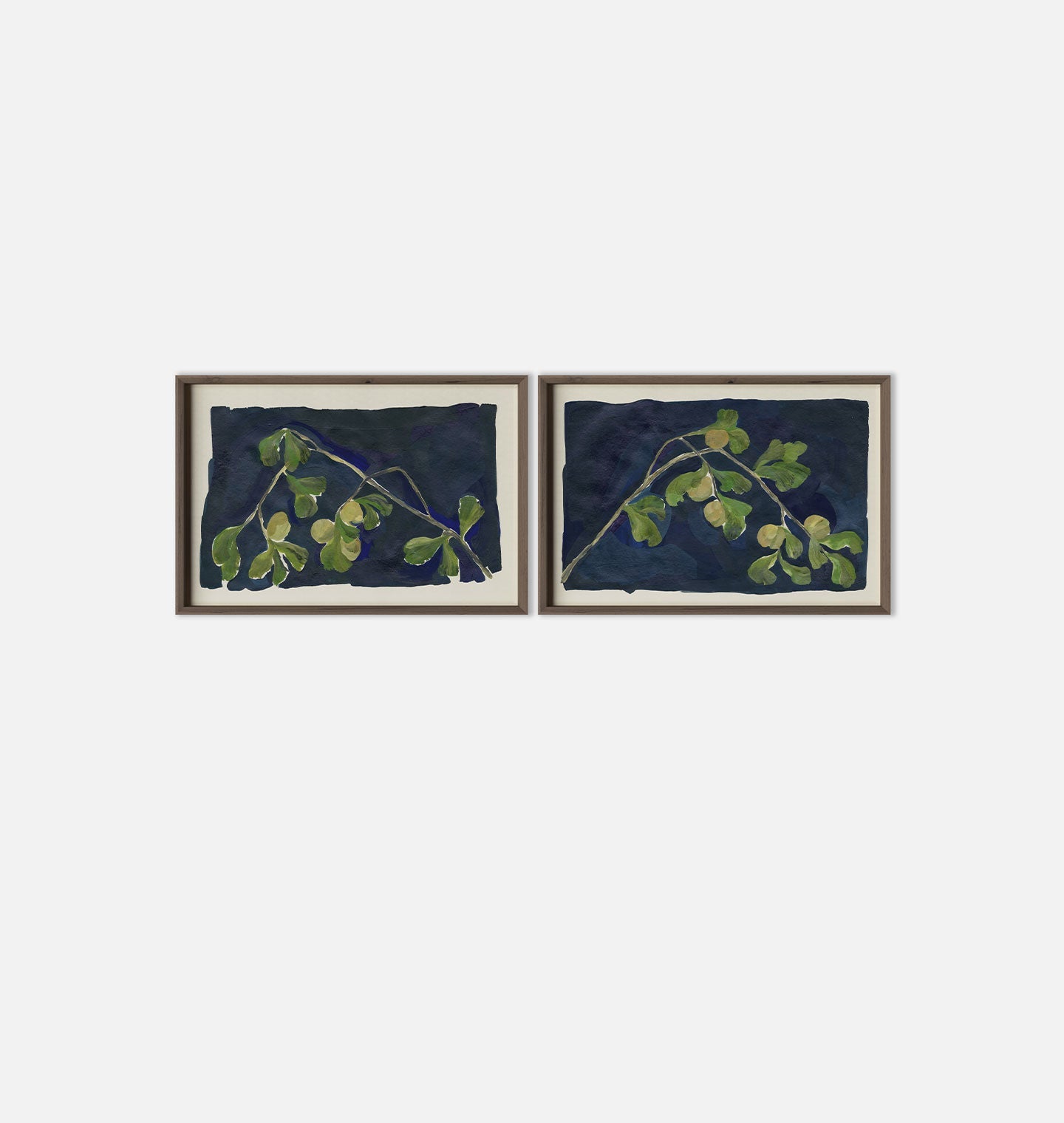 Amber Interiors - Apricot Diptych II Framed Print