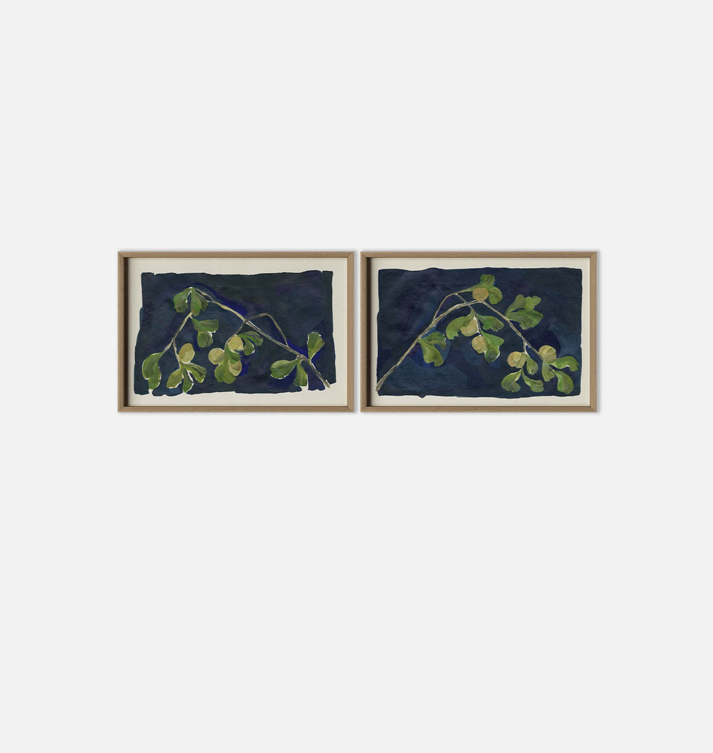 Amber Interiors - Apricot Diptych II Framed Print
