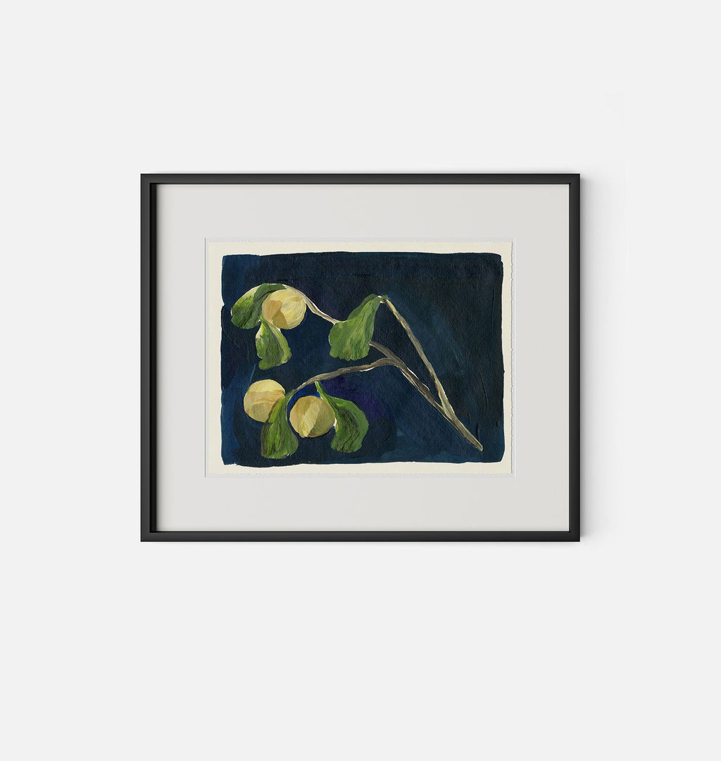 Amber Interiors - Apricot X Framed Print