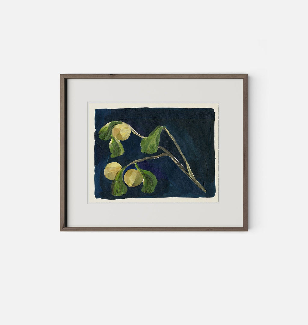 Amber Interiors - Apricot X Framed Print