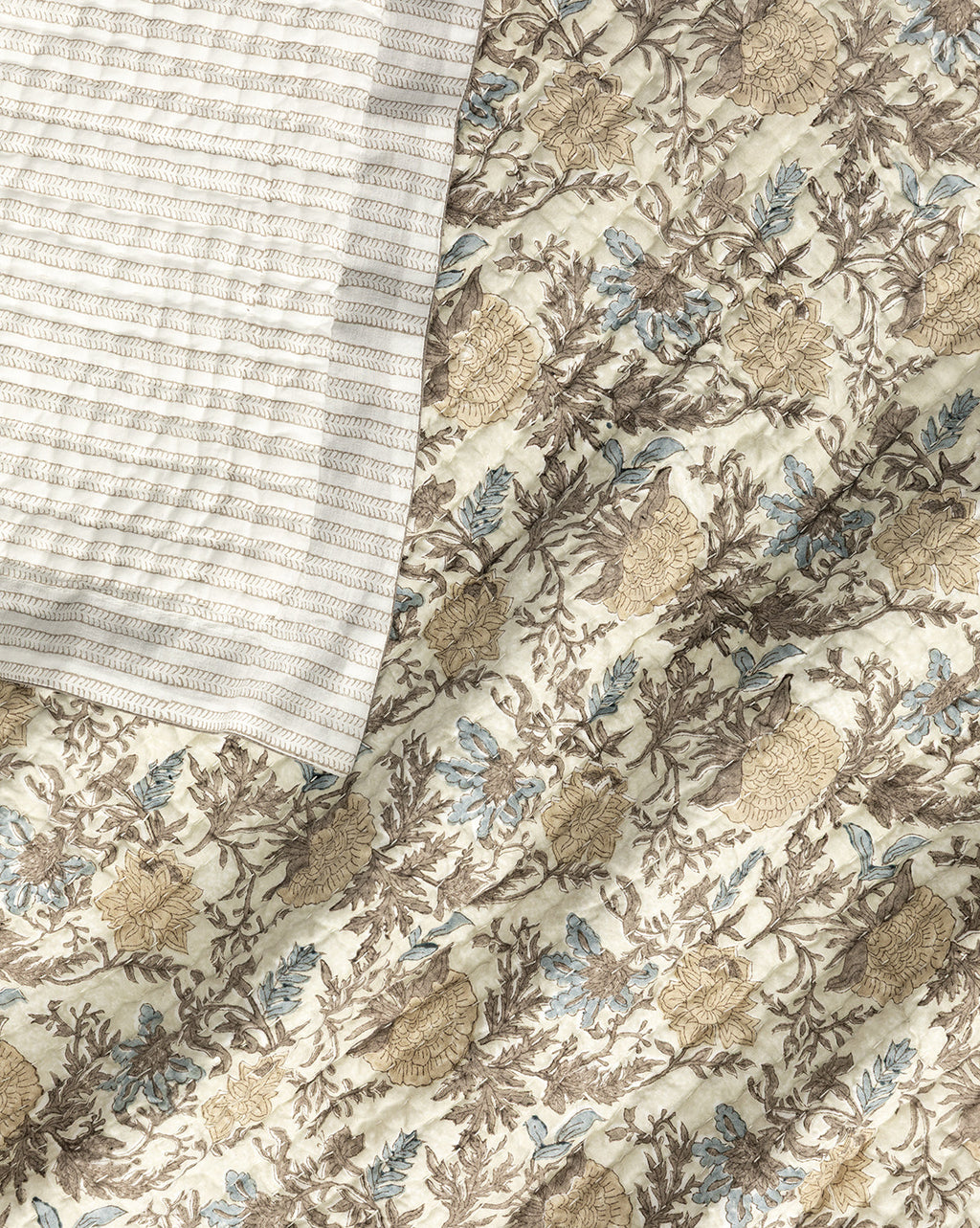 McGee & Co - Audrey Tan Block Print Quilt