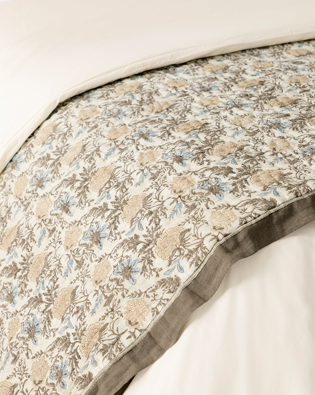 McGee & Co - Audrey Tan Block Print Quilt