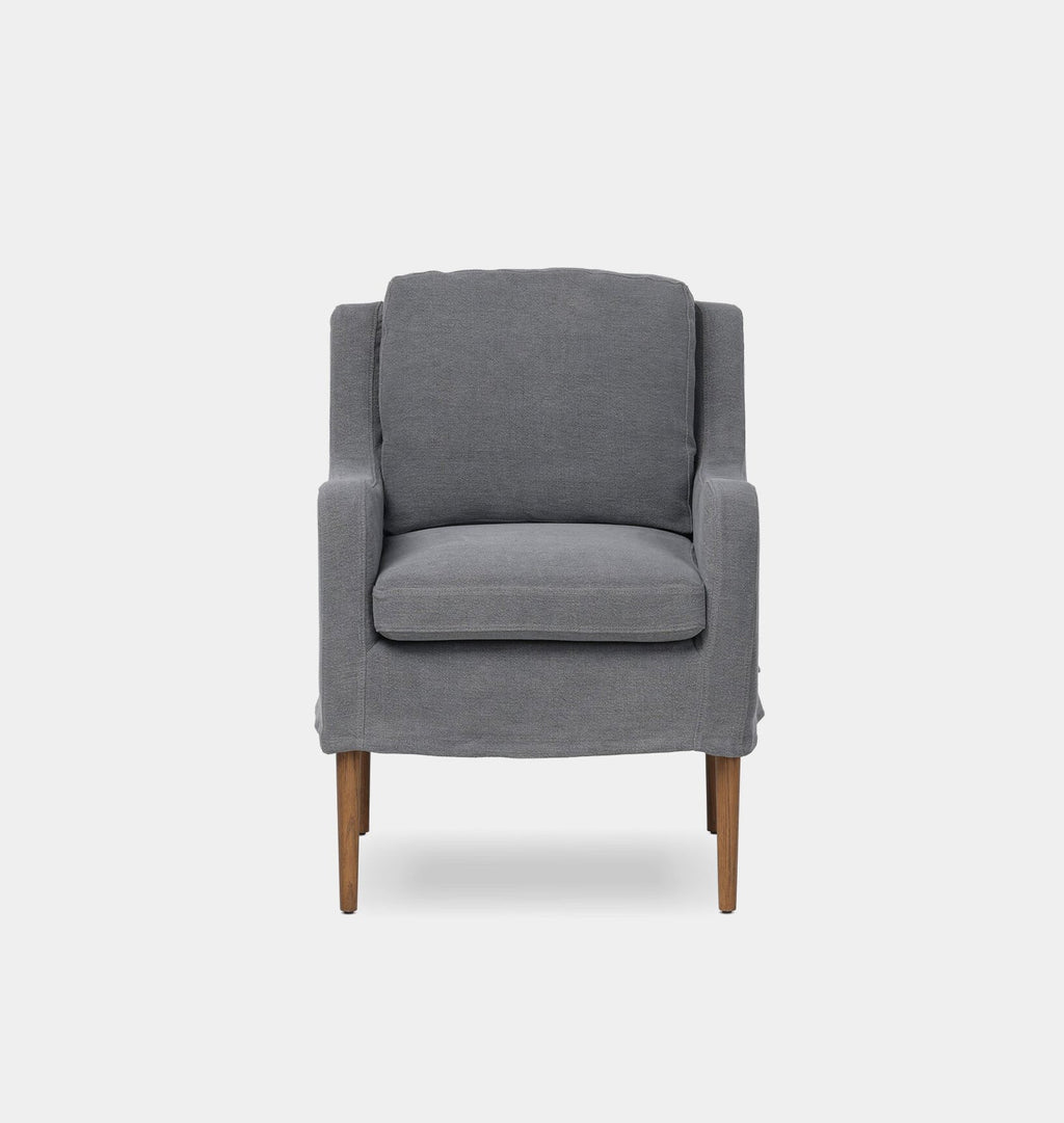 Amber Interiors - Aurelia Slipcovered Dining Chair