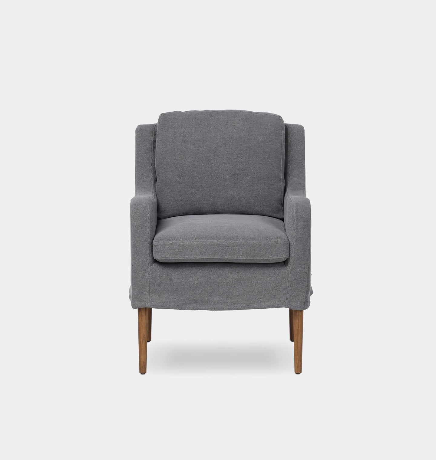 Amber Interiors - Aurelia Slipcovered Dining Chair