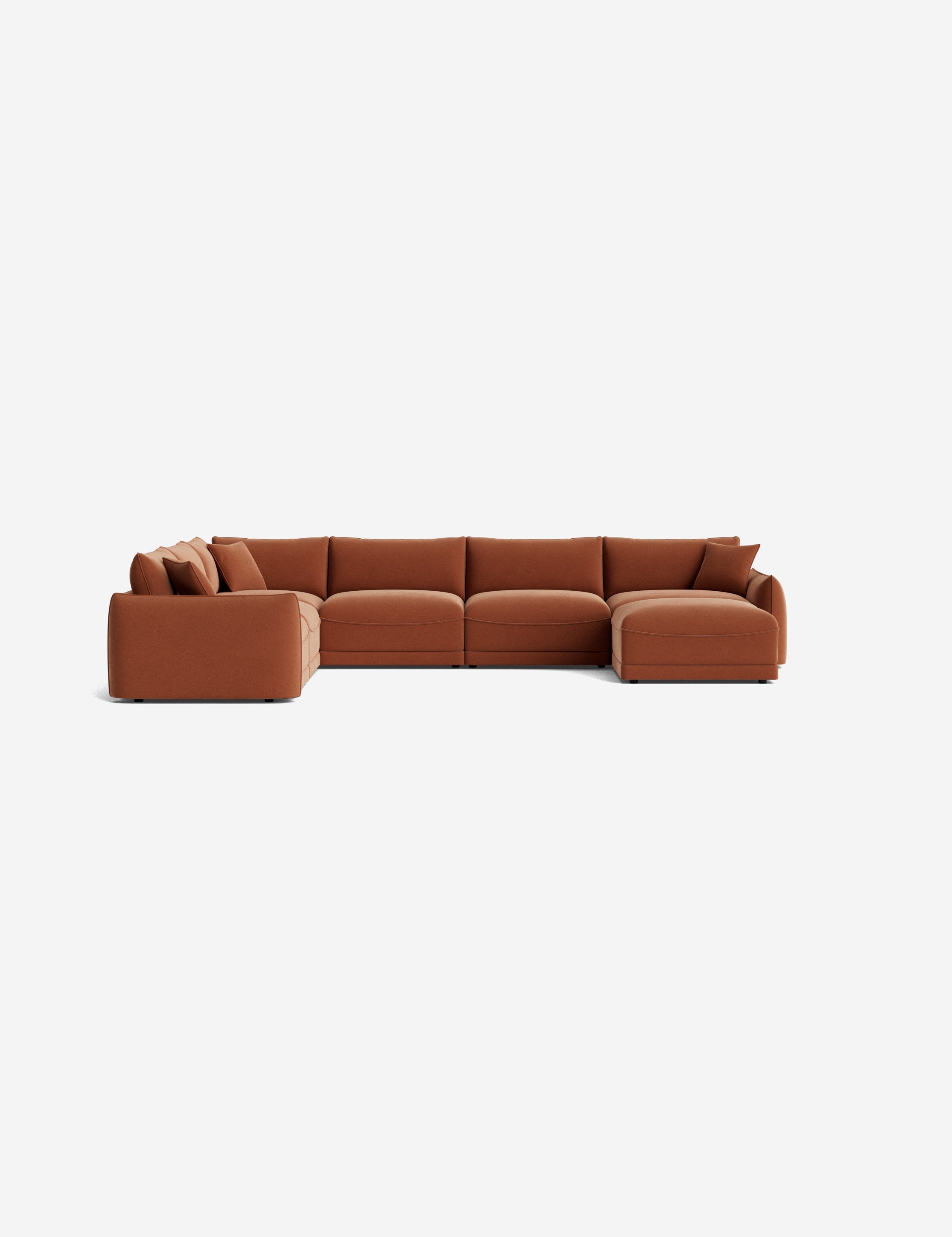 Lulu and Georgia - Balmer Modular Corner Sectional Sofa With Ottoman