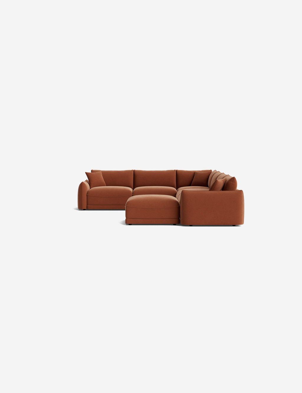 Lulu and Georgia - Balmer Modular Corner Sectional Sofa With Ottoman