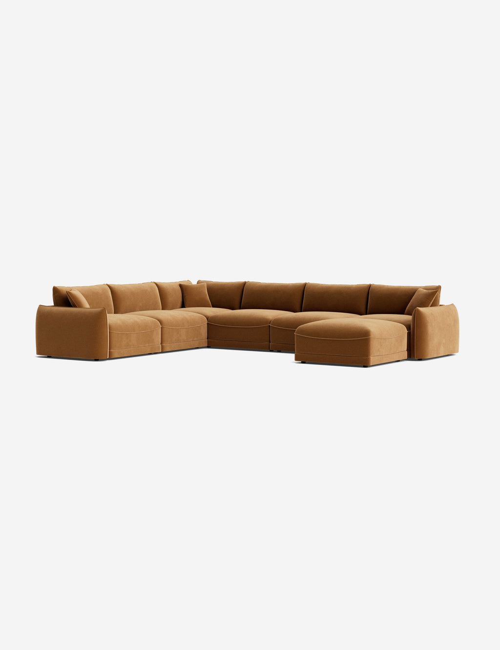 Lulu and Georgia - Balmer Modular Corner Sectional Sofa With Ottoman