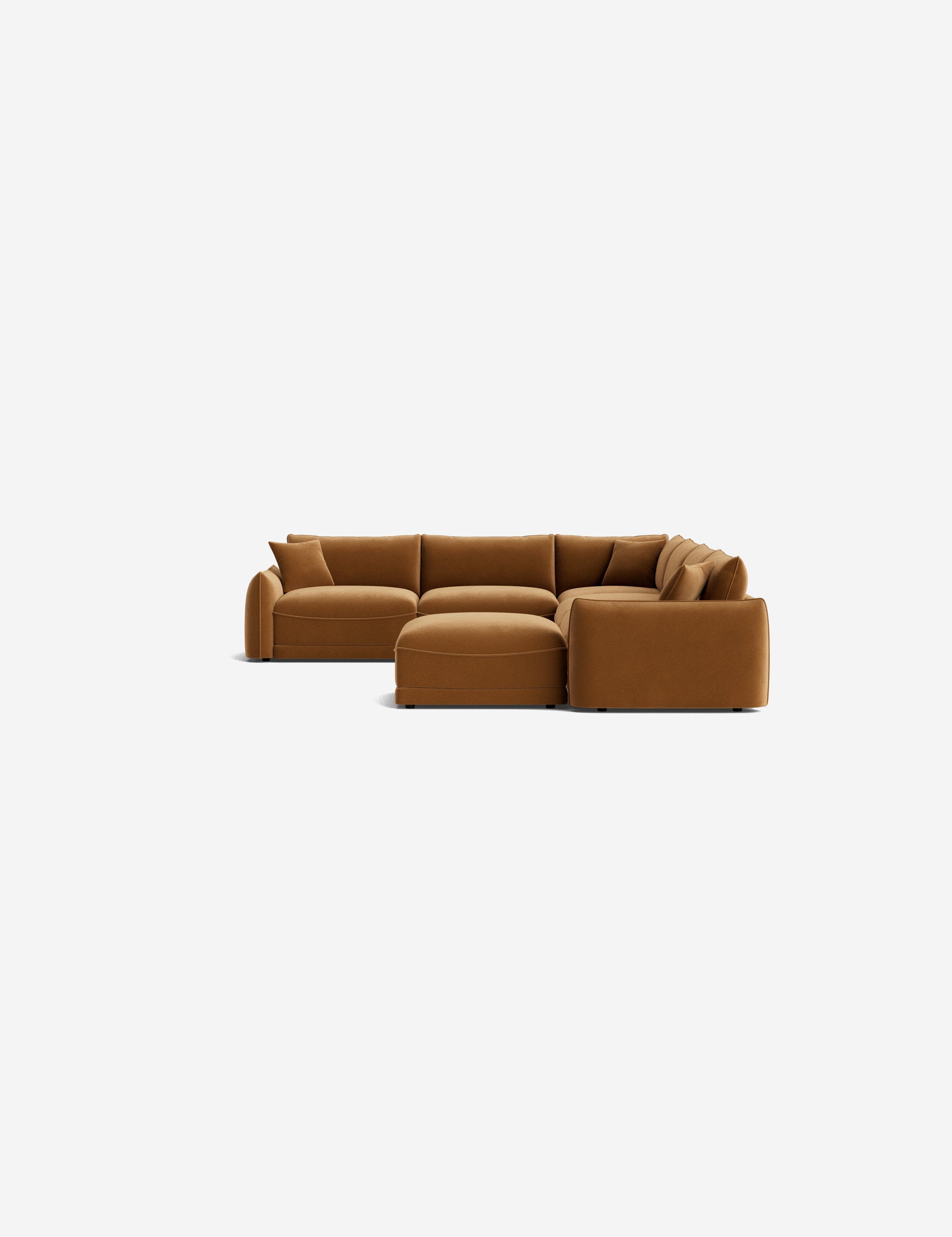 Lulu and Georgia - Balmer Modular Corner Sectional Sofa With Ottoman