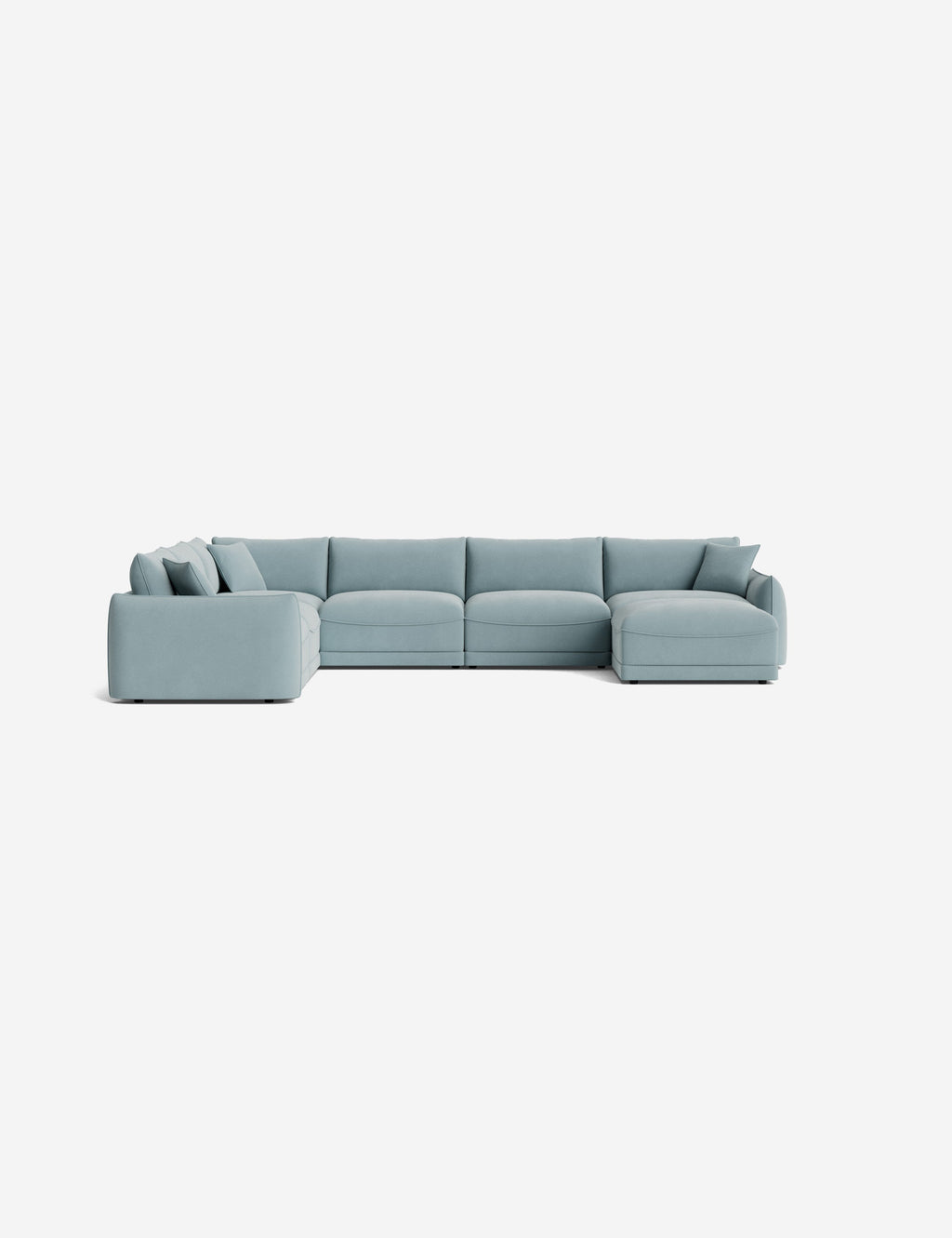 Lulu and Georgia - Balmer Modular Corner Sectional Sofa With Ottoman