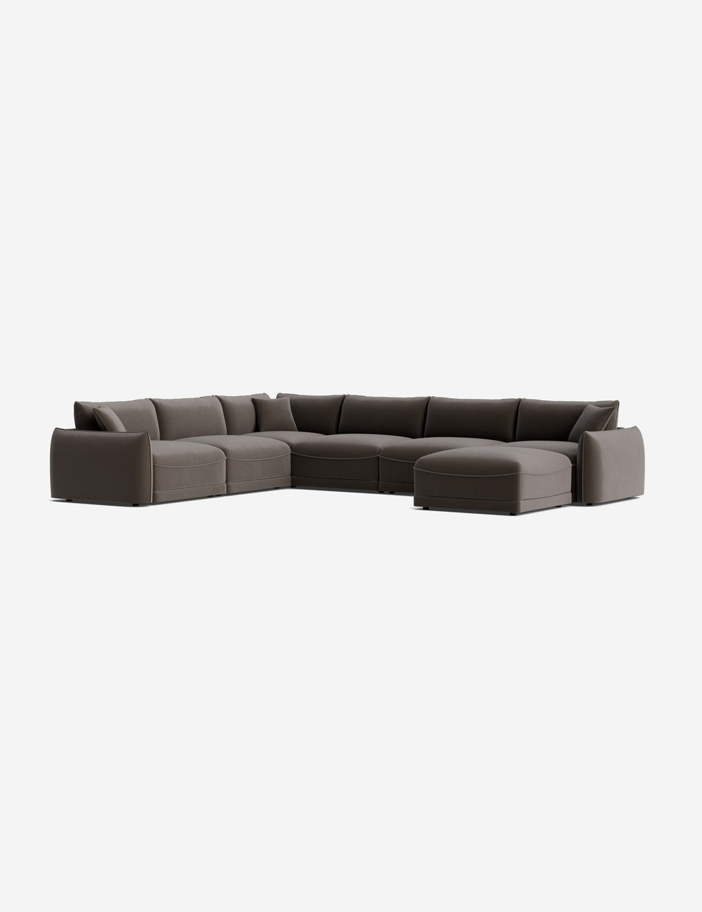 Lulu and Georgia - Balmer Modular Corner Sectional Sofa With Ottoman