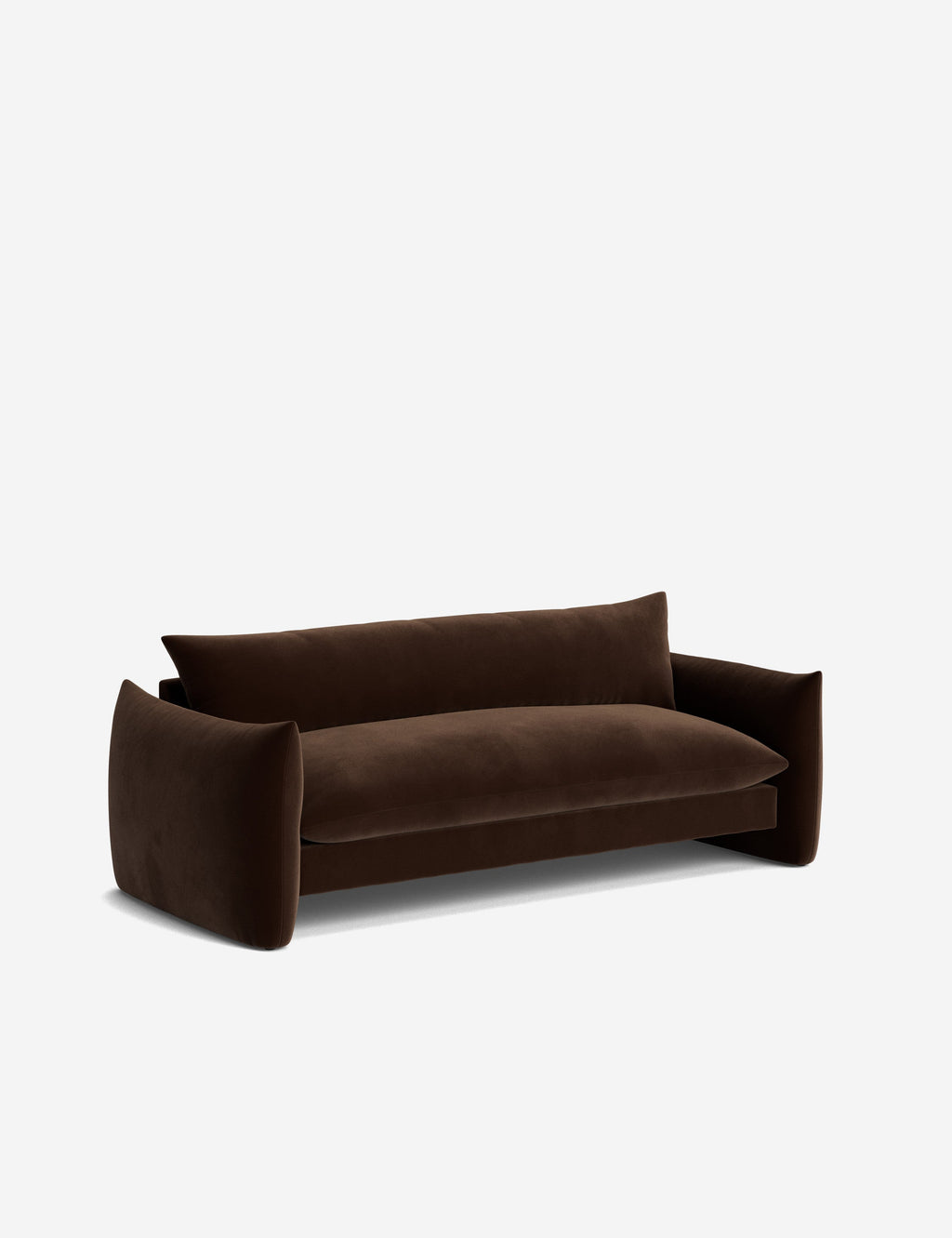 Lulu and Georgia - Open Box: Banks Sofa, Mahogany Classic Velvet 84"W