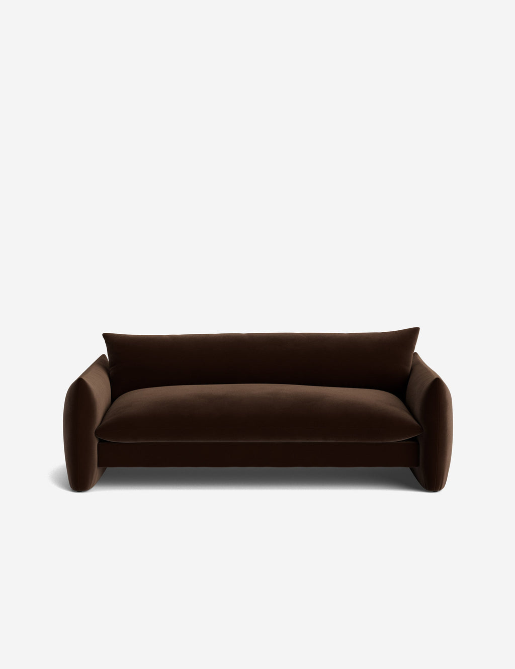 Lulu and Georgia - Open Box: Banks Sofa, Mahogany Classic Velvet 84"W