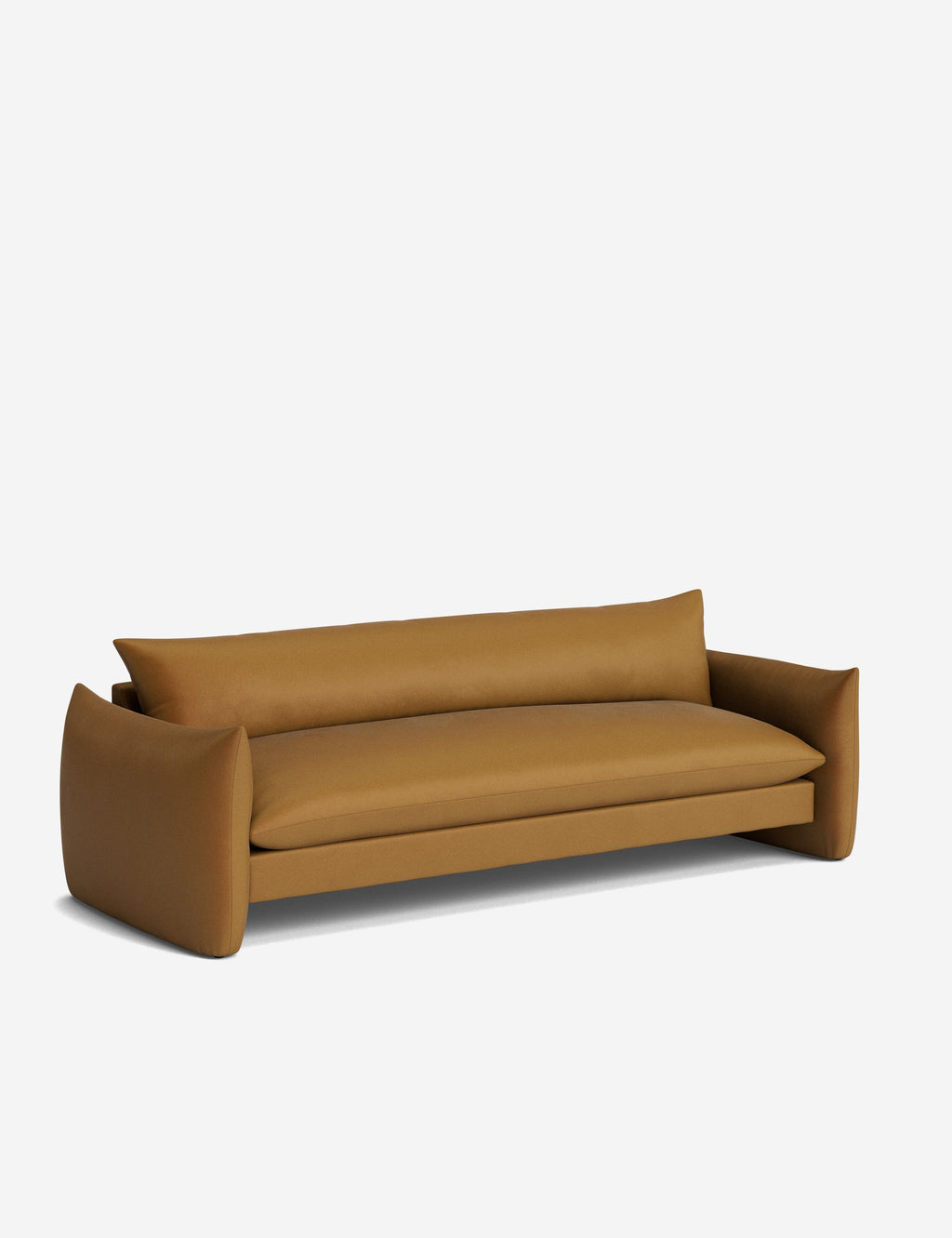 Lulu and Georgia - Open Box: Banks Sofa, Cognac Velvet 96"W