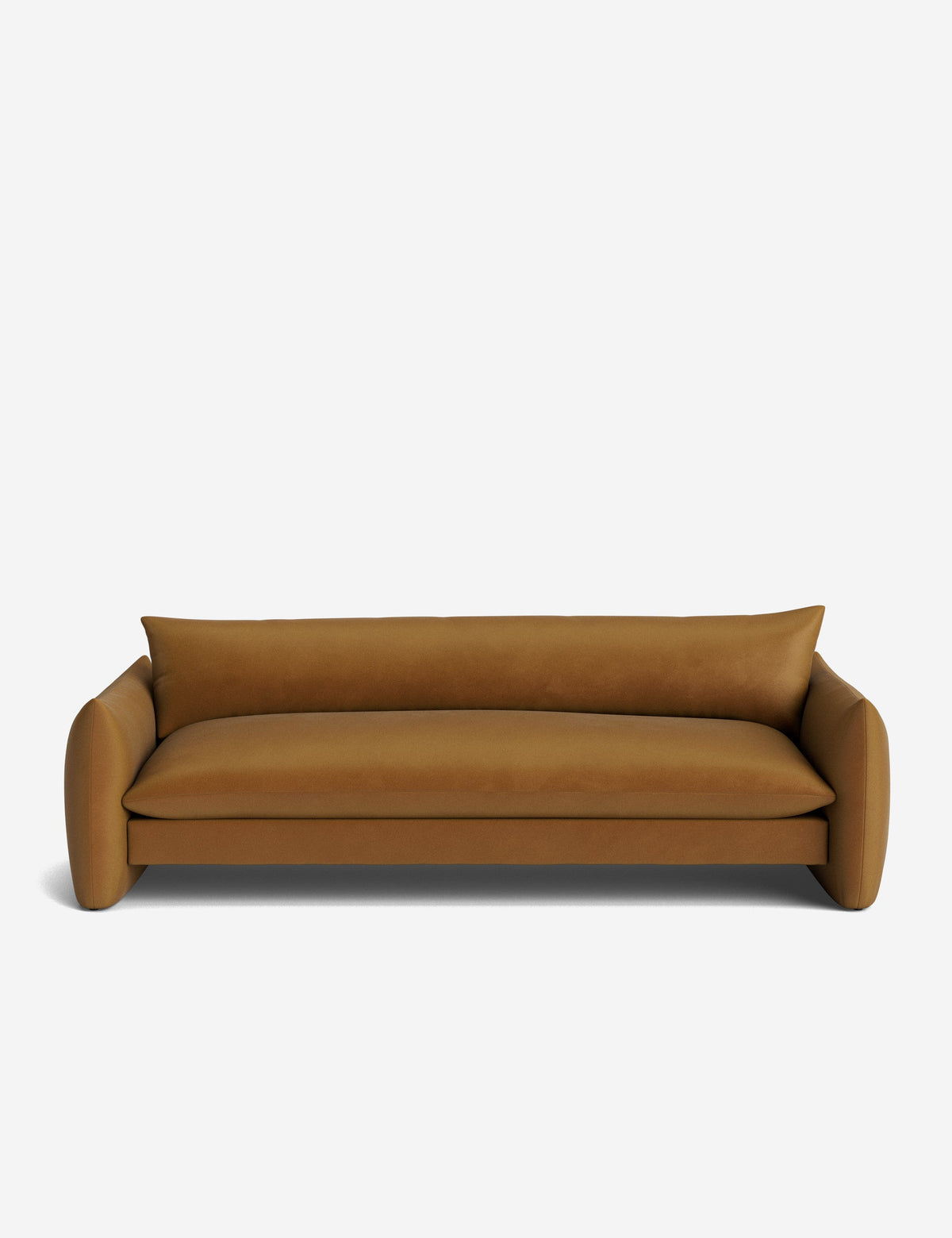 Lulu and Georgia - Open Box: Banks Sofa, Cognac Velvet 96"W