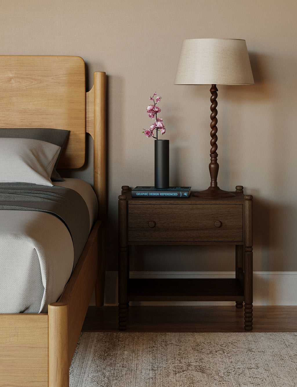 Lulu and Georgia - Open Box: Perth Nightstand, Brown