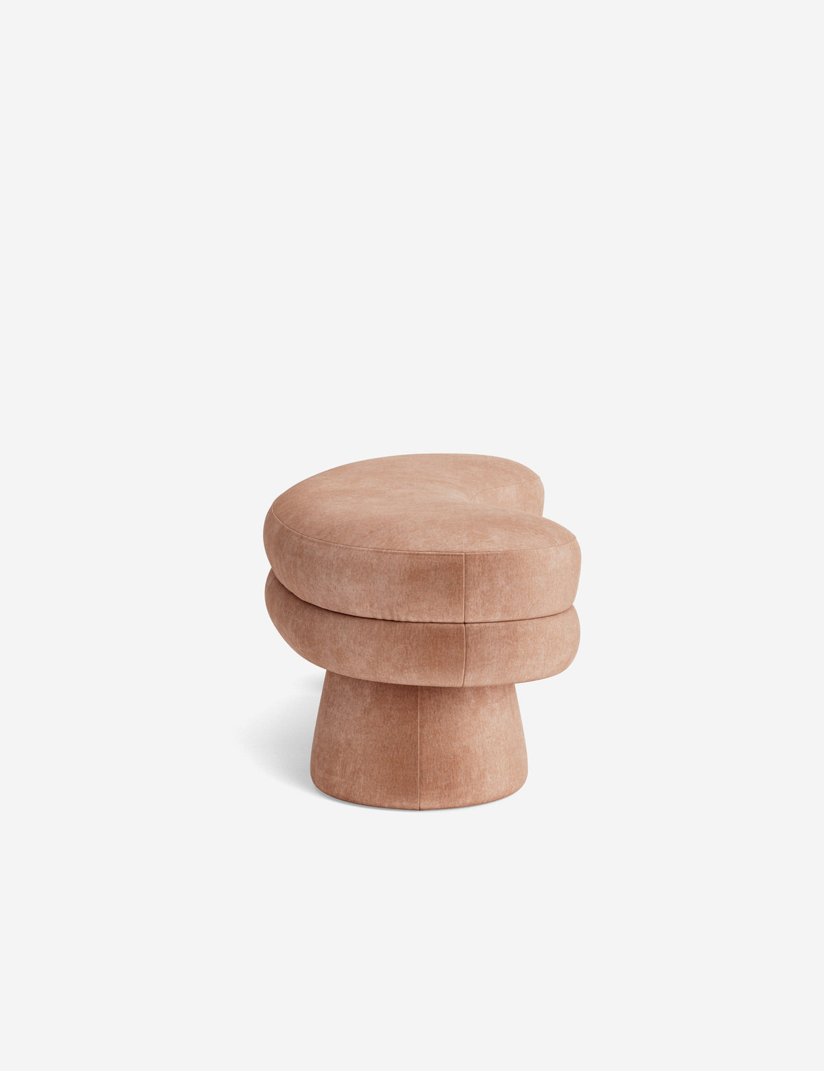 Lulu and Georgia - Open Box: Bellet Bench, Blush Performance Striated Velvet