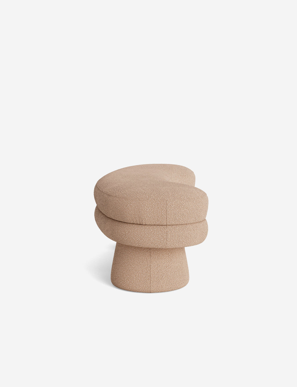 Lulu and Georgia - Open Box: Bellet Bench, Pearl Luxe Boucle