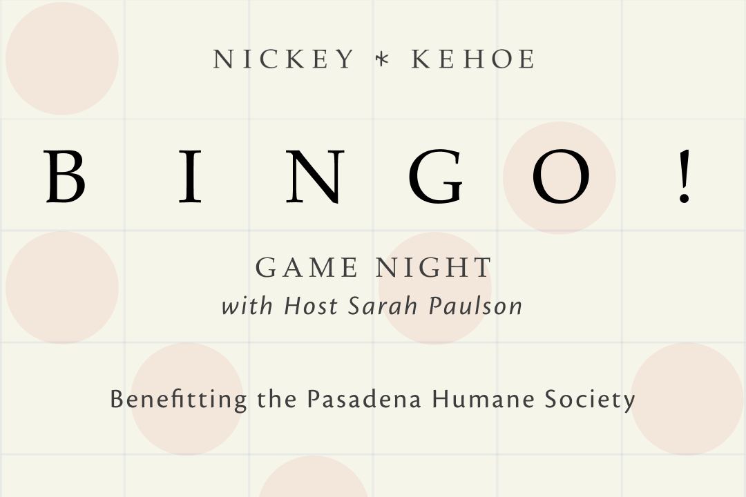 Nicky Kehoe - Benefiting the Pasadena Humane Society with Host Sarah Pauslon