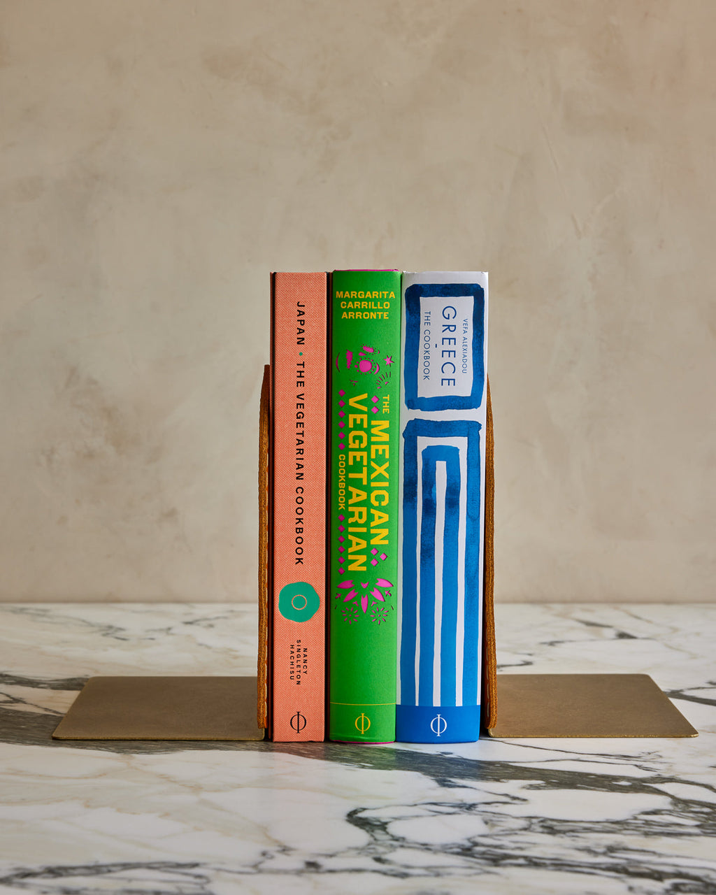 Lostine - Agatha Brass and Leather Bookends