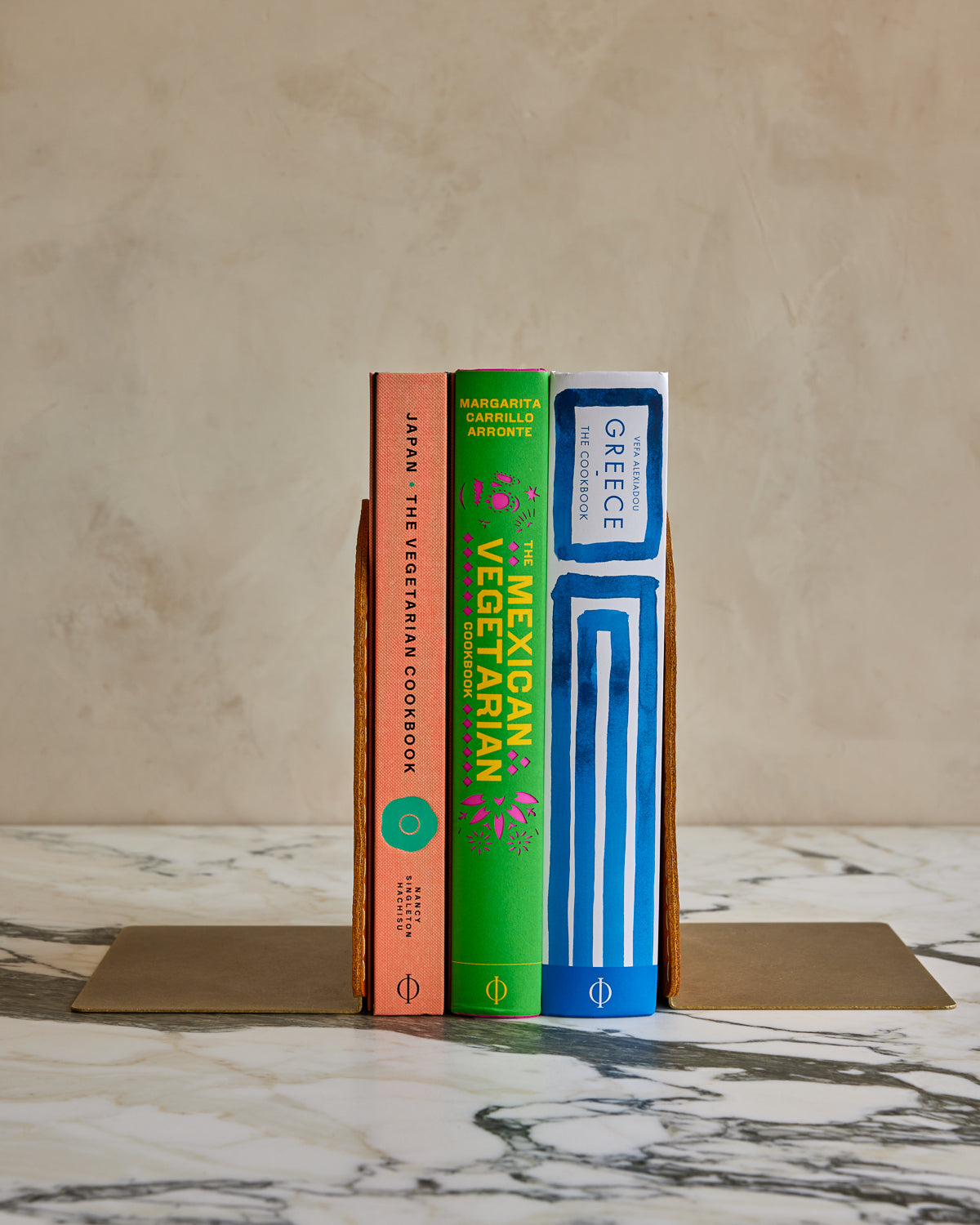Lostine - Agatha Brass and Leather Bookends