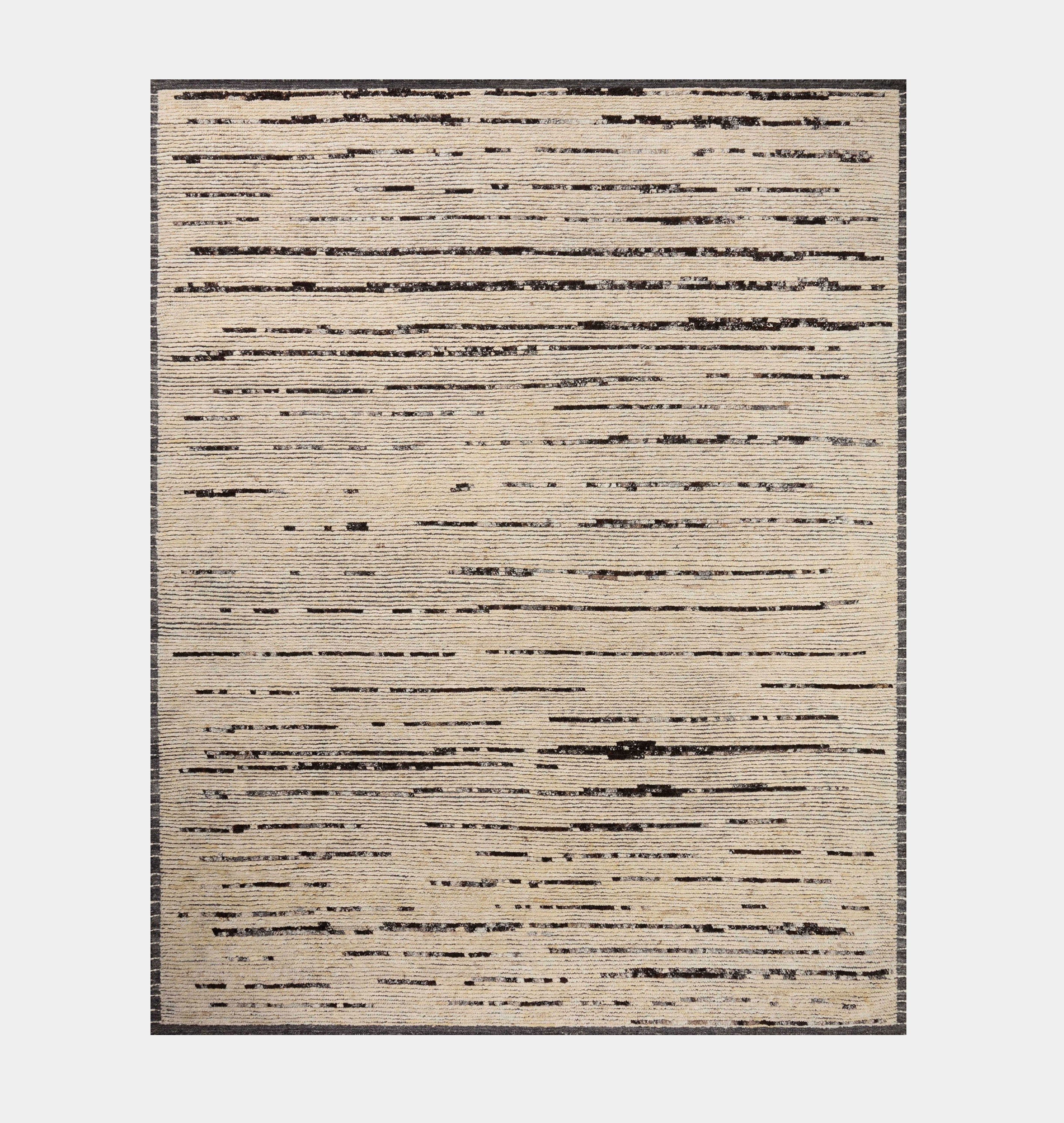 Amber Interiors - Briyana BRI - 04 Natural / Black Area Rug