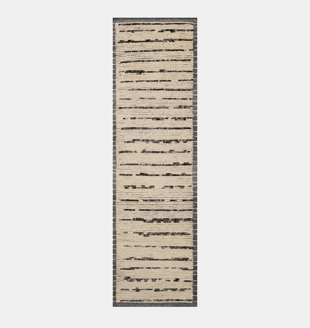 Amber Interiors - Briyana BRI - 04 Natural / Black Area Rug