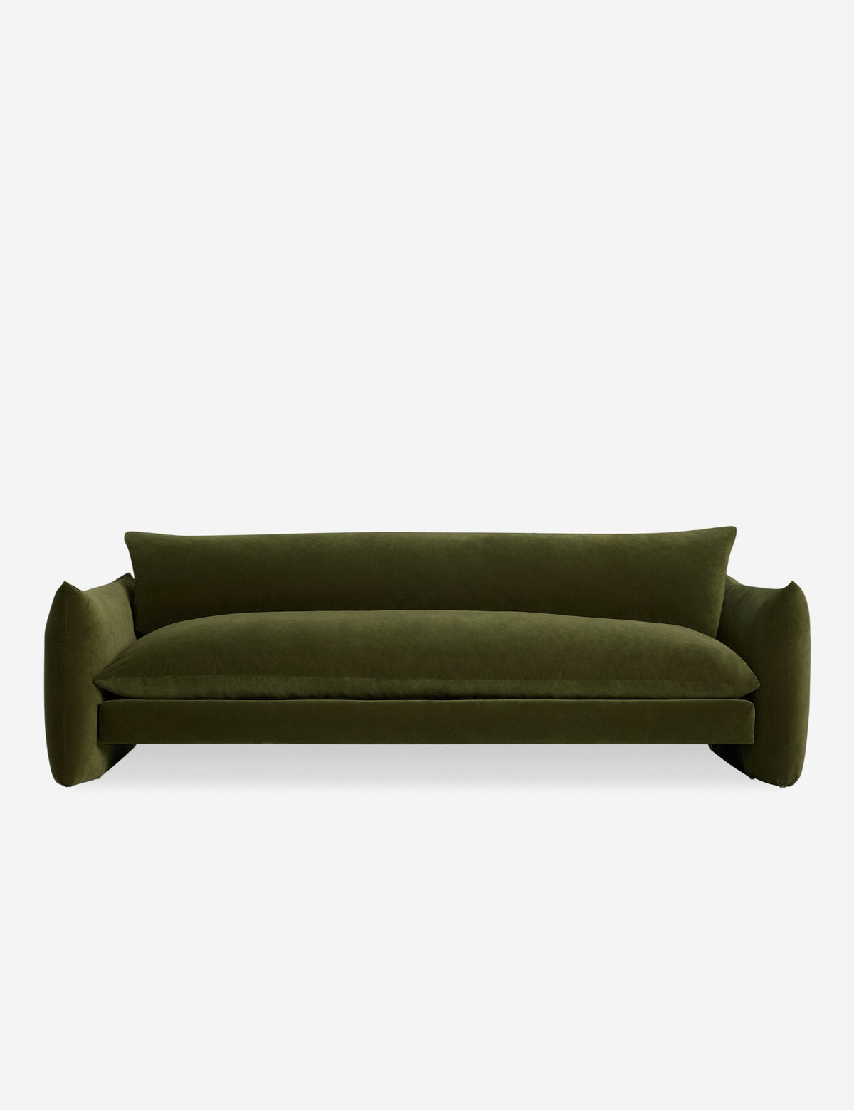 Lulu and Georgia - Open Box: Banks Sofa, Loden Velvet 84"W