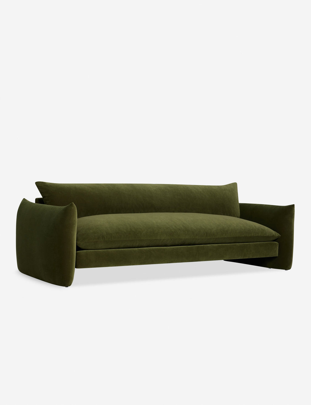 Lulu and Georgia - Open Box: Banks Sofa, Loden Velvet 84"W